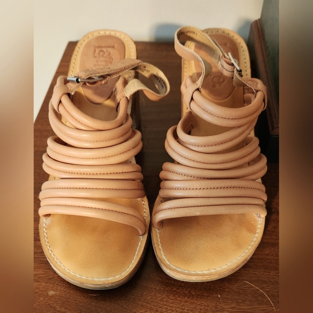 Latigo "Vacation" Strappy Block Heel Sandals 7.5 Blush color